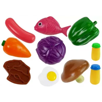 LEAN TOYS Kitchen Set Dishes Cook 22 Pieces