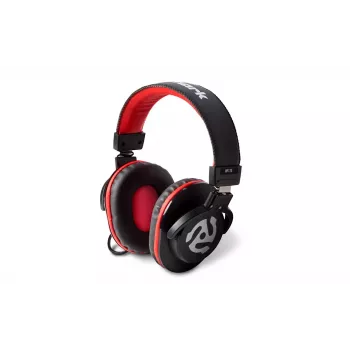 Numark HF175 DJ austiņas - pilna izmēra slēgtā tipa monitoringa austiņas ar 40 mm neodīma draiveriem, spoles kabeli, 3,5 mm ligzdu un 6,35 mm adapteri