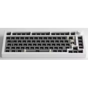 AKKO DIY Barebone Keyboard Kit 75% White Tri-Mode Hot-Swappable