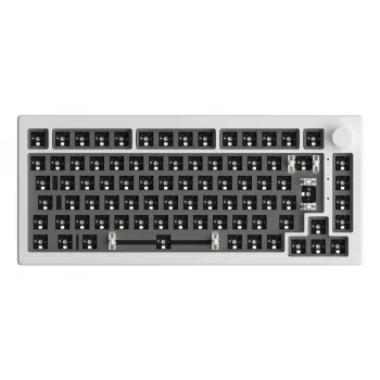 AKKO DIY Barebone Keyboard Kit 75% White Tri-Mode Hot-Swappable