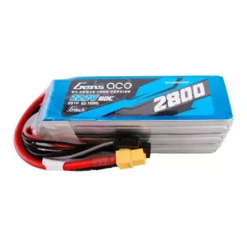 Gens ace G-Tech 2800mAh 22.2V 60C 6S1P LiPo Battery Pack ar XT60 savienotāju