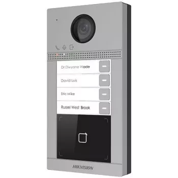 Hikvision DS-KV8413-WME1(C)/Surface Video Doorbell Panel, 2 MP, Wi-Fi, PoE, Black