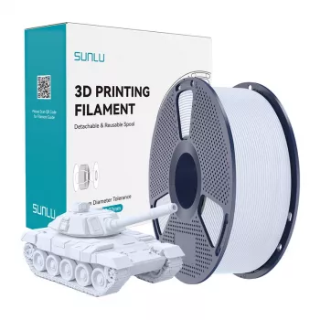 SUNLU PLA+ High-Speed White Filament 1.75mm 1kg