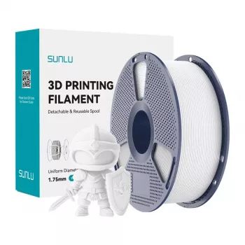 SUNLU PLA+ Filaments 1.75mm Balts 1kg