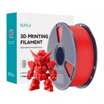 SUNLU PLA+ 2.0 Filaments (Red) 1.75mm 1kg