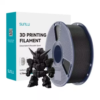 SUNLU PLA+ 2.0 Filament (Black) 1.75mm 1kg