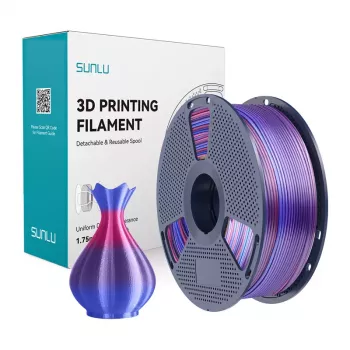 SUNLU PLA+ Silk Filament Rainbow 02 1.75mm 1kg