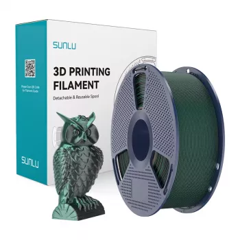 SUNLU PLA+ Silk Dual Color Filament (Black and Green) 1.75 mm 1 kg