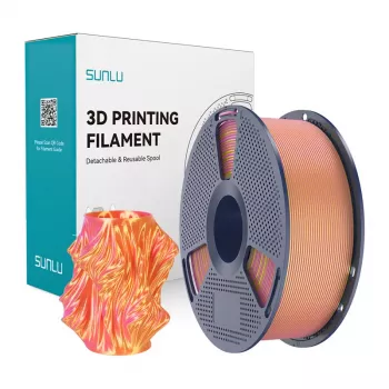 SUNLU PLA+ Silk Dual Color Filament 1.75mm Pink & Gold 1kg
