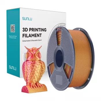 SUNLU PLA+ Silk Dual Color Filament 1.75mm 1kg Red and Gold