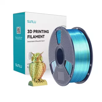 SUNLU PLA+ Silk Tri-Color Filament 1.75mm Red Yellow Green 1kg