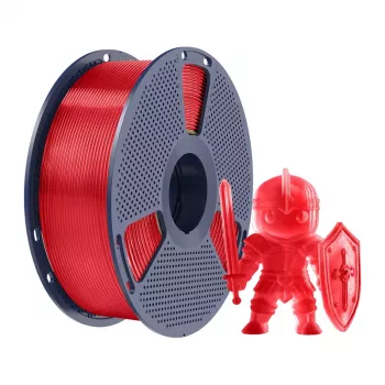 SUNLU PLA+ Filaments (Caurspīdīgi sarkans) 1.75mm 1kg