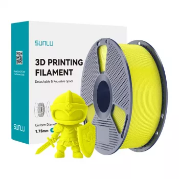 SUNLU PLA+ Filaments 1.75mm Yellow 1kg