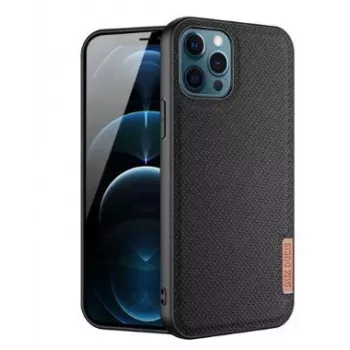 Dux Ducis Fino Maciņš Apple iPhone 12 Pro Max, Nylona Materiāls, Melns
