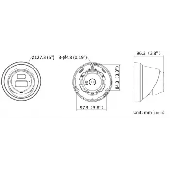 Hikvision DS-2CD23123G2-LIS2UY/SL(2.8mm) 12MP IP kamera, melna