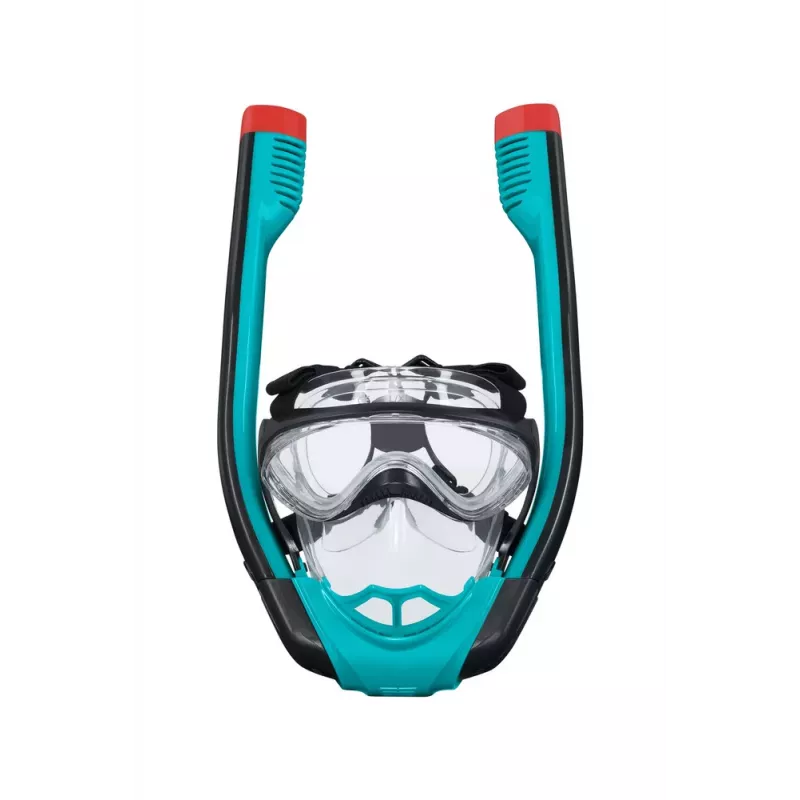 Bestway 24058 Pilnās Sejas Snorkelēšanas Maska L/XL Melna/Zila