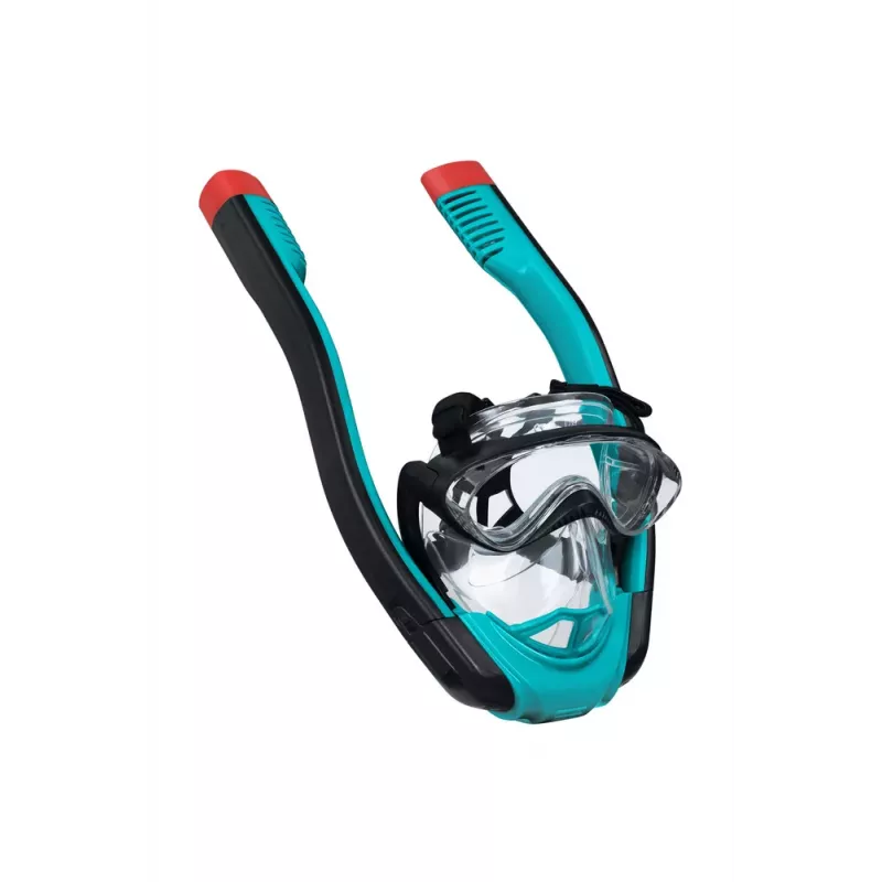 Bestway 24058 Pilnās Sejas Snorkelēšanas Maska L/XL Melna/Zila