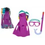 Bestway Niršanas Komplekts Maska, Snorkelis, Spuras Pink 25019