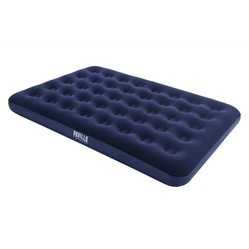 Bestway Piepūšamais Matracis 191 x 137 x 22 cm Double Flocked Top Coil Beam Blue/Grey 67002