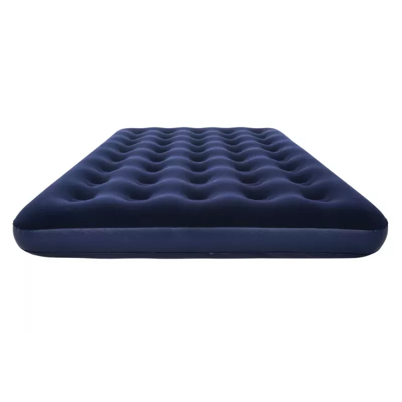 Bestway Piepūšamais Matracis 191 x 137 x 22 cm Double Flocked Top Coil Beam Blue/Grey 67002