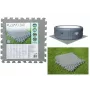 Bestway Flowclear Base Putu Paklājiņš Peldbaseinam 50 x 50 cm 8 gab. Zils