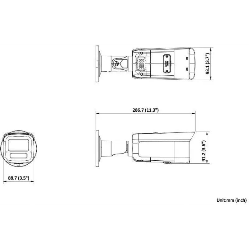 Hikvision DS-2CD2T86G2H-IS2U/SL(2.8mm) 8MP Bullet IP kamera ar AcuSense, strobe gaismu un audio trauksmi