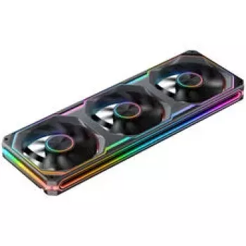 Jonsbo XA-360 360mm AIO šķidruma CPU dzesētājs, PWM, ARGB, Melns