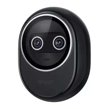 EMEET Piko+ Webcam 4K UHD with Autofocus, Dual Microphones, Privacy Shutter, USB-C, Black