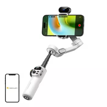 AOCHUAN X2 Gimbal ar AI sensoru (Balts)
