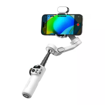 AOCHUAN X2 Gimbal ar RGB apgaismojumu (Balts)