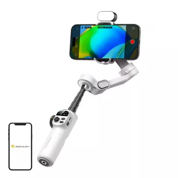 AOCHUAN X2 Gimbal ar RGB apgaismojumu (Balts)