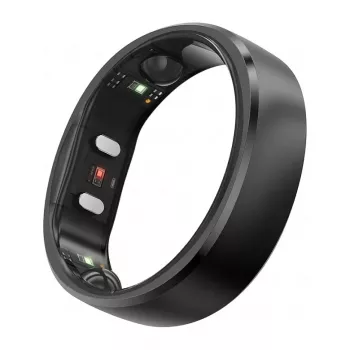 RingConn Smart Ring Gen2 — Melns, matēts, 8. izmērs