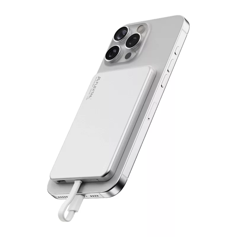 Flextail Zero Power Metal 5000 mAh Power Bank, sudrabkrāsas