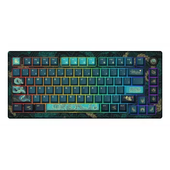 AKKO MOD007V3 HE 75% Vadu Mehāniskā Tastatūra ar Hall Effect Slēdžiem, CNC Alumīnija Korpusu, PBT ASA Taustiņiem, RGB, Melna