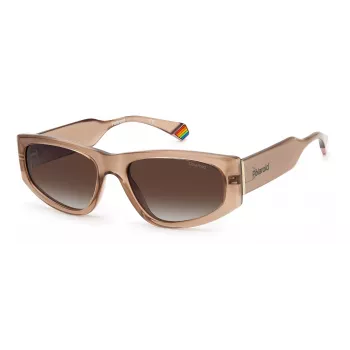 POLAROID PLD6169S10A Unisex Saulesbrilles - Melns Rāmis Pelēkas Lēcas 55mm