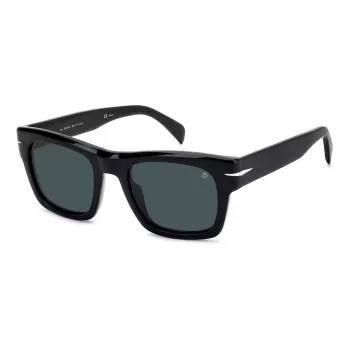 DAVID BECKHAM DB-7099-S-807 Vīriešu saulesbrilles - Melns rāmis, Pelēkas lēcas, 51mm