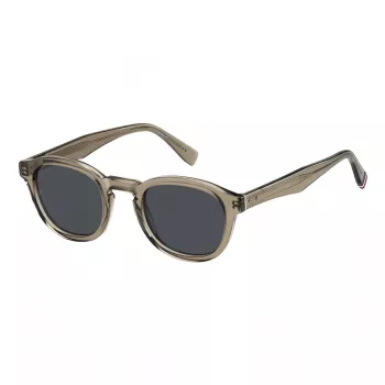 Tommy Hilfiger vīriešu saulesbrilles TH-2031-S-10A Black Rectangle 49mm