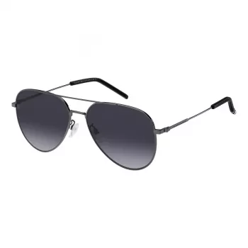 Tommy Hilfiger vīriešu saulesbrilles TH2111GSKJ1 - melns rāmis, pelēkas lēcas, 60/16/150 mm