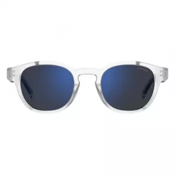 LEVI'S LV-5060-S-2M4 Vīriešu taisnstūra saulesbrilles Havana rāmis Brūna lēca 48mm