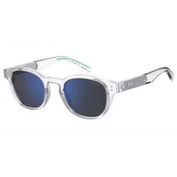 LEVI'S LV-5060-S-2M4 Vīriešu taisnstūra saulesbrilles Havana rāmis Brūna lēca 48mm