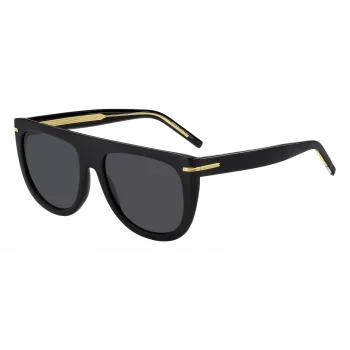 BOSS Sieviešu saulesbrilles BOSS1655S807 Square Acetate Black/Grey 56/19/145 mm