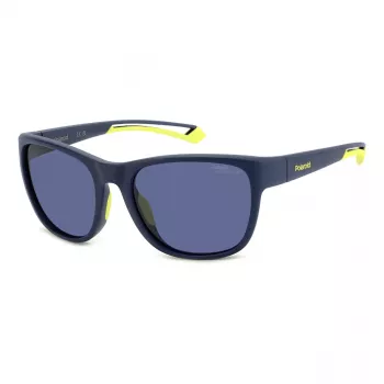 Polaroid Sport PLD7051SFLL Saulesbrilles - Matēts Melns Rāmis, Pelēkas Polarizētas Lēcas - Unisex - 57/19/130 mm