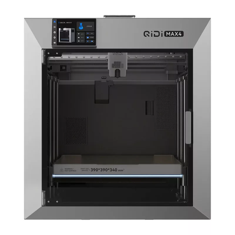 QIDI Max 4 3D Printer - Large Format FDM 3D Printer with 300mm³ Build Volume, CoreXY, Klipper Firmware, Direct Drive Extruder, Auto Leveling, Enclosed Chamber, Wi-Fi & Ethernet