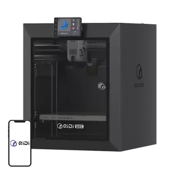 QIDI Q2C 3D Printer - pilnībā slēgts FDM printeris ar 200x200x200mm darba laukumu, tiešās piedziņas ekstrūderi, PEI magnētisko platformu, Wi-Fi un skārienekrānu