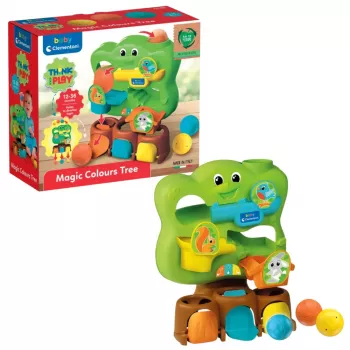 Clementoni Baby Logical Toy – Magic Colorful Tree with Balls 17580