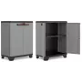 KETER Instrumentu skapis ar plauktiem STILO 68x39x90cm Pelēks/Melns