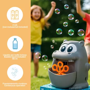 Koala Games G2495 Frog & Hippo Bubble Machine (Random Color)