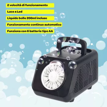 Koala Games G2500 Soap Bubble Machine - Blue/Green, Battery Operated, High-Volume Bubble Output