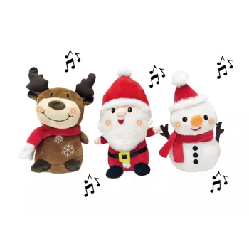 Koala Games G2586 Christmas Dancing, Singing & Lighting Plush 24 cm