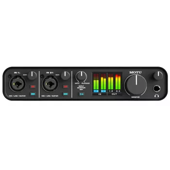 MOTU M4 USB-C Audio Interface – 4x4, 24-bit/192 kHz, 2 Mic Preamps, MIDI I/O